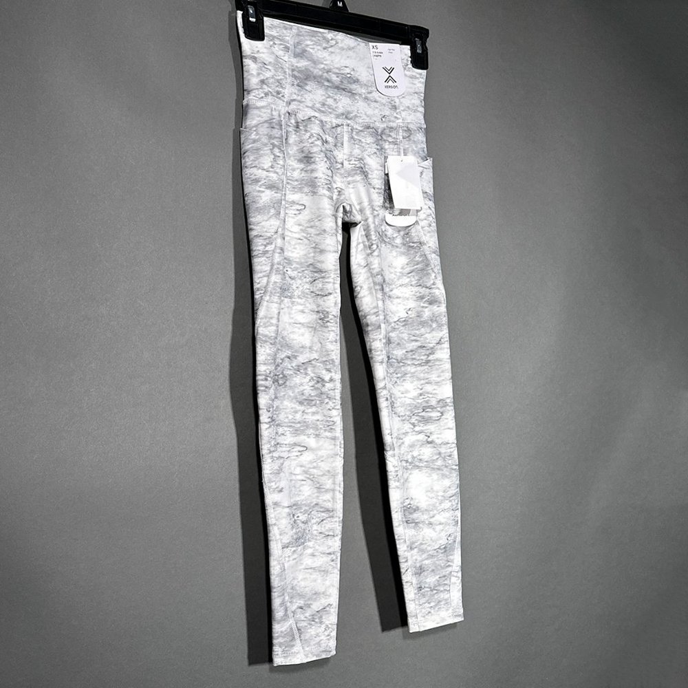 NWT Xersion High Rise Fitted‎ 7/8 Ankle Quick Dry Legging Pockets Size XS